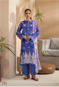 Pakistani Mishaal By Gulljee Unstitched Three Piece - Mustard Yellow x Red